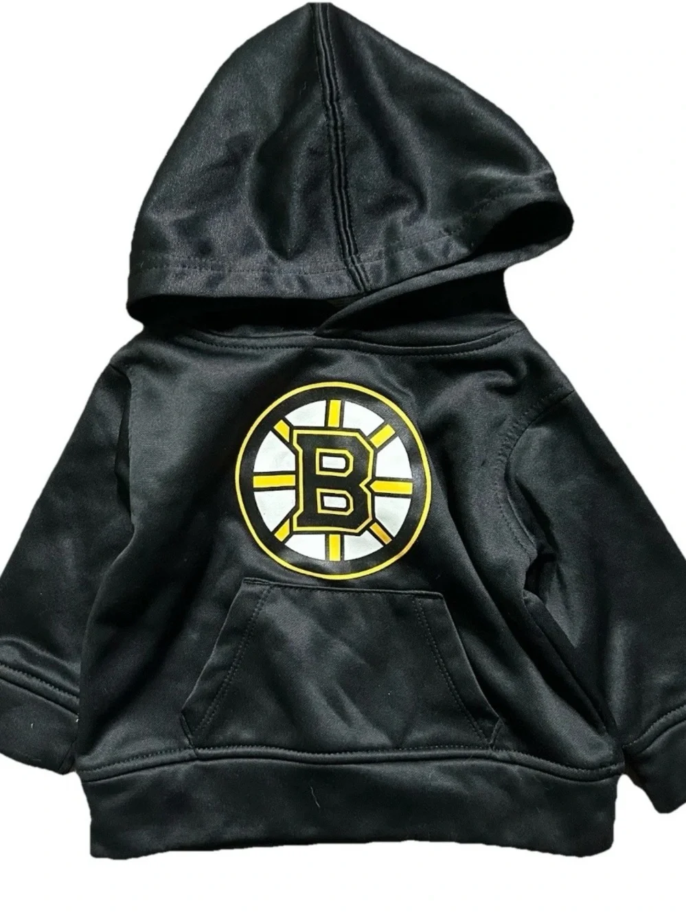 Baby Boston Bruins Black Hoodie Sweatshirt Logo Size 12 Months